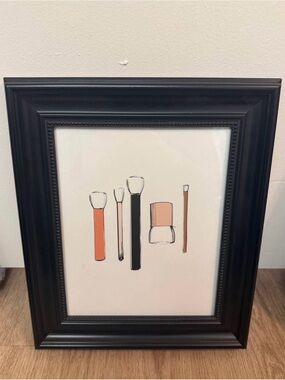 Rifle Paper Co Makeup Brush Framed Art Print